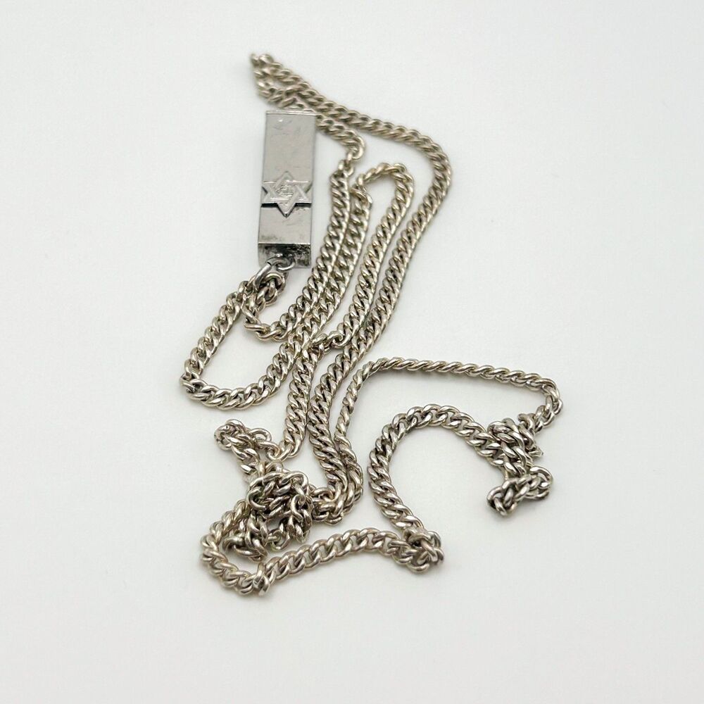 Vintage Sterling Silver Jewish Judaica Mezuzah Prayer Charm Necklace Pendant - Picture 3 of 6